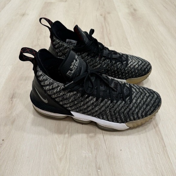 Nike LeBron James XVI 16 Oreo White\u200e Black Basketball Shoes AO2588-006 Knit 13